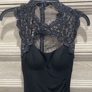 Black evening dress